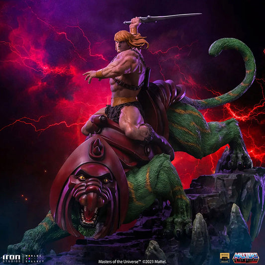 Masters of the Universe - He-man and Battle Cat - Deluxe Art Scale Statue 1/10