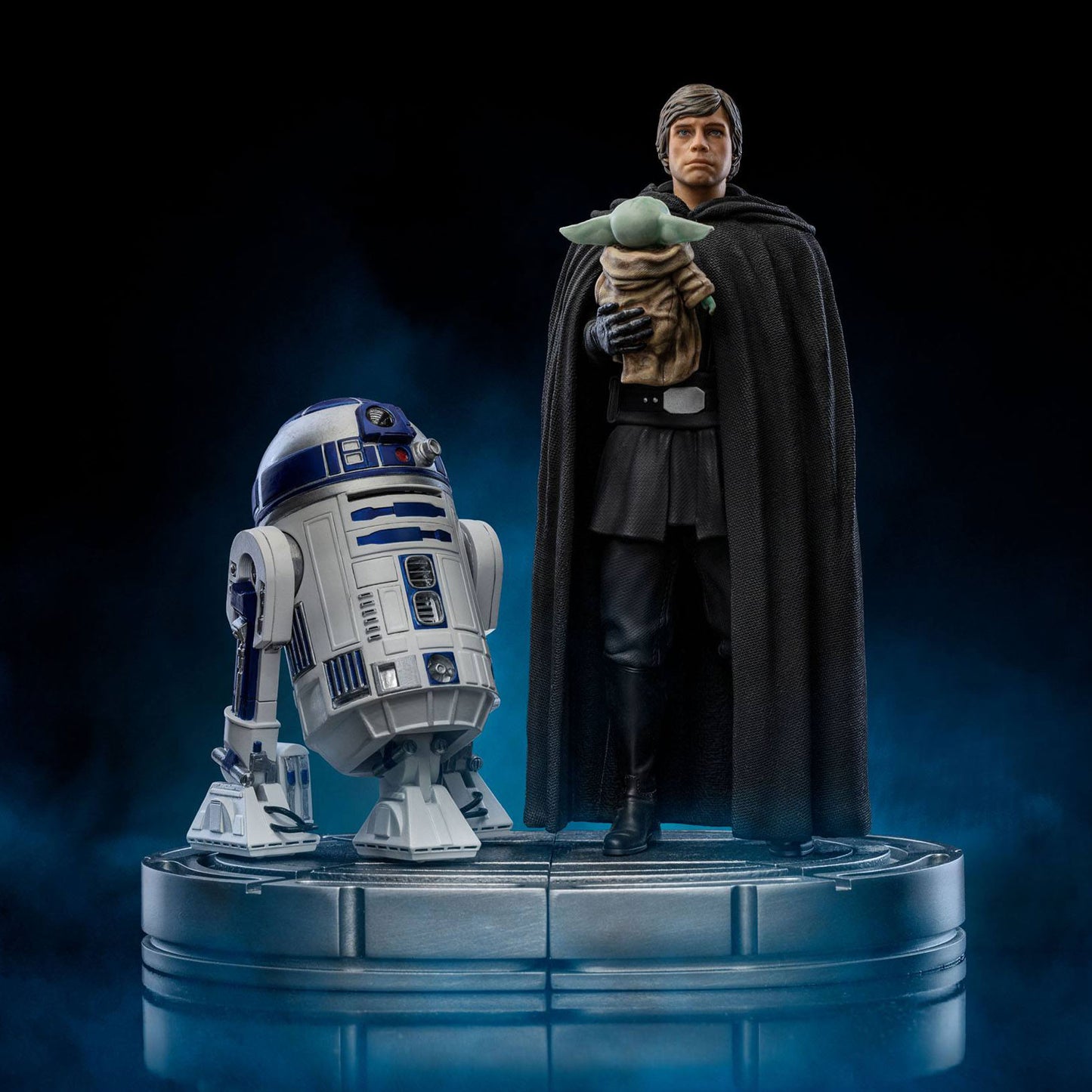 Star Wars - Luke Skywalker und Grogu - Statue 1/10