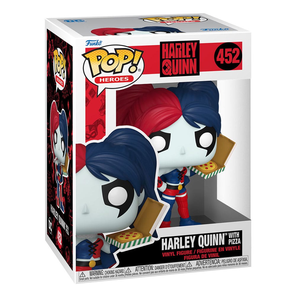 Funko POP! Heroes - Harley Quinn mit Pizza - Minifigur