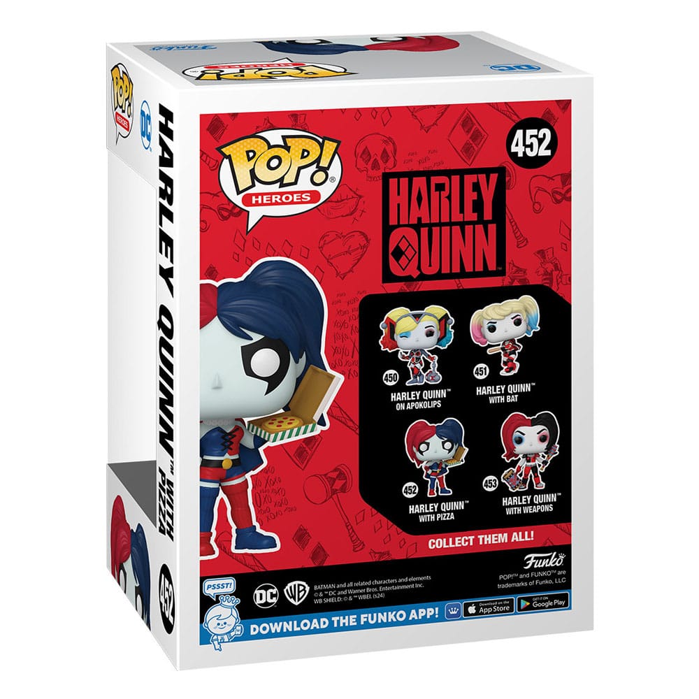 Funko POP! Heroes - Harley Quinn mit Pizza - Minifigur